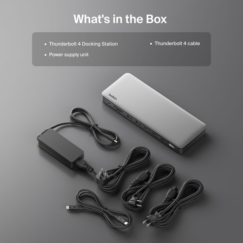 Thunderbolt 4 Dock, 灰, hi-res