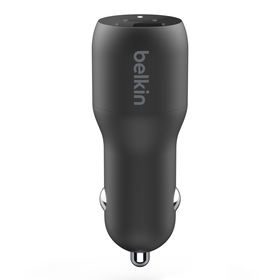 Dual Car Charger with PPS 37W, Black, hi-res