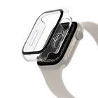 TemperedCurve 2-in-1 Treated Screen Protector + Bumper for Apple Watch Series 8/7, Clear, hi-res