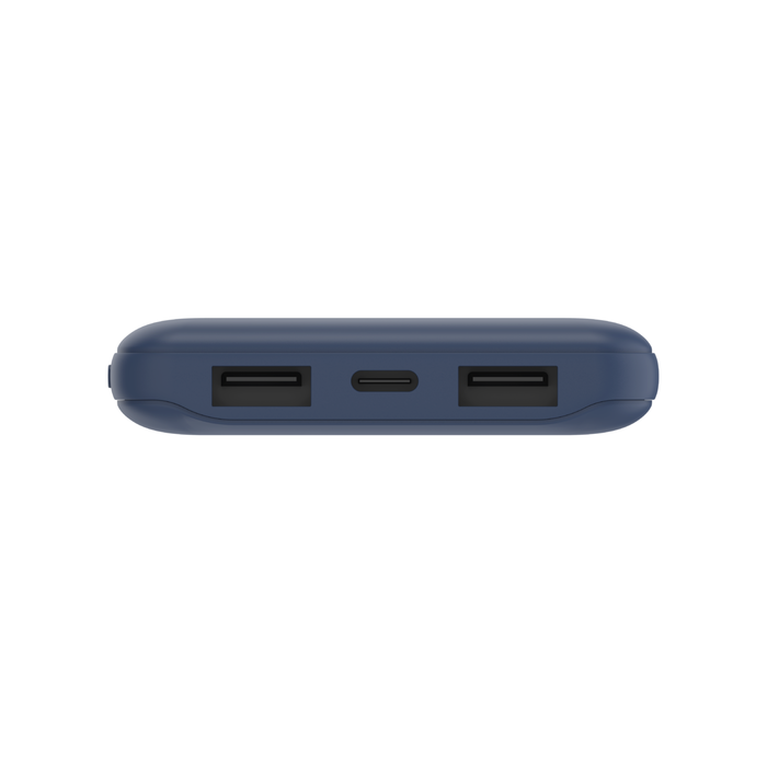 モバイル充電器 10K + USB-A - USB-C 充電ケーブル, 青, hi-res