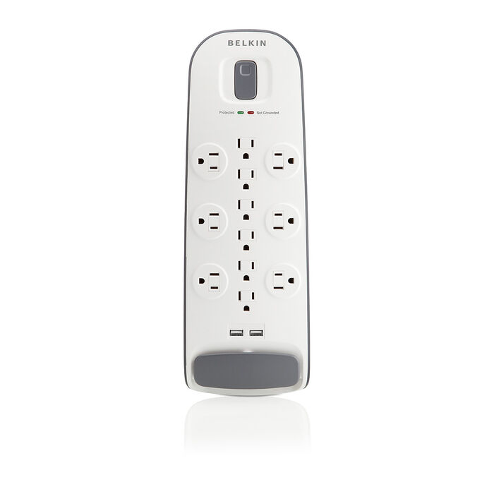 12 Outlet Surge Protector with USB Charging, , hi-res