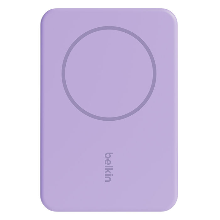 Magnetic Wireless Power Bank 5K + Stand, Lavender Purple, hi-res