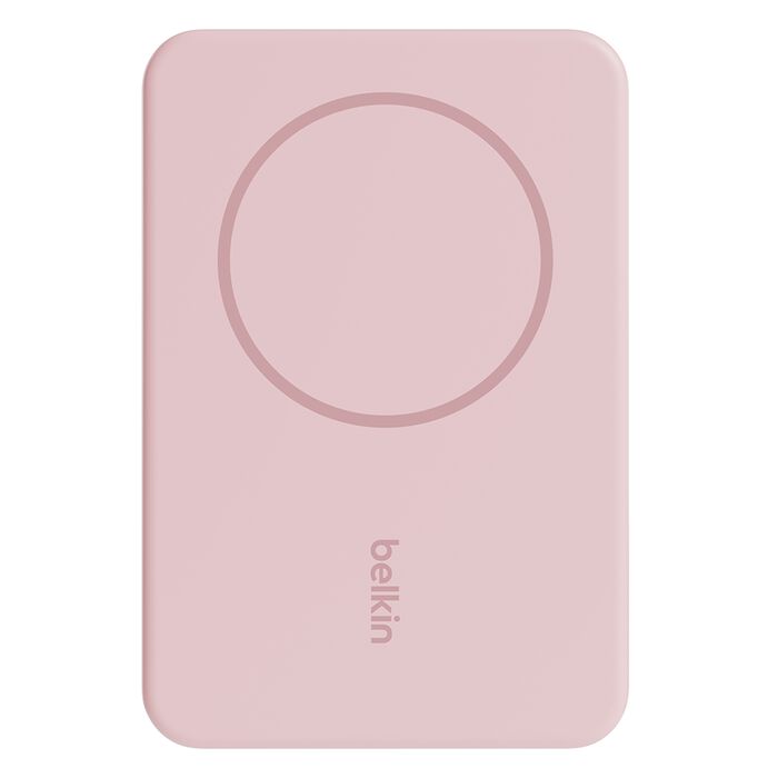 Magnetic Wireless Power Bank 5K + Stand, Blush Pink, hi-res