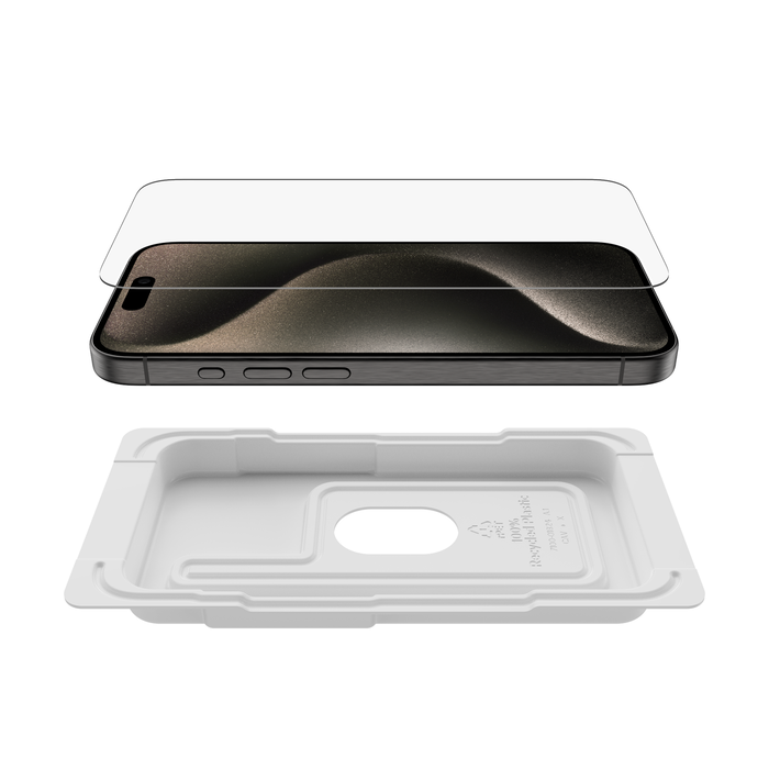 Protector de pantalla UltraGlass 2 con revestimiento antimicrobiano para iPhone 15 Pro, , hi-res