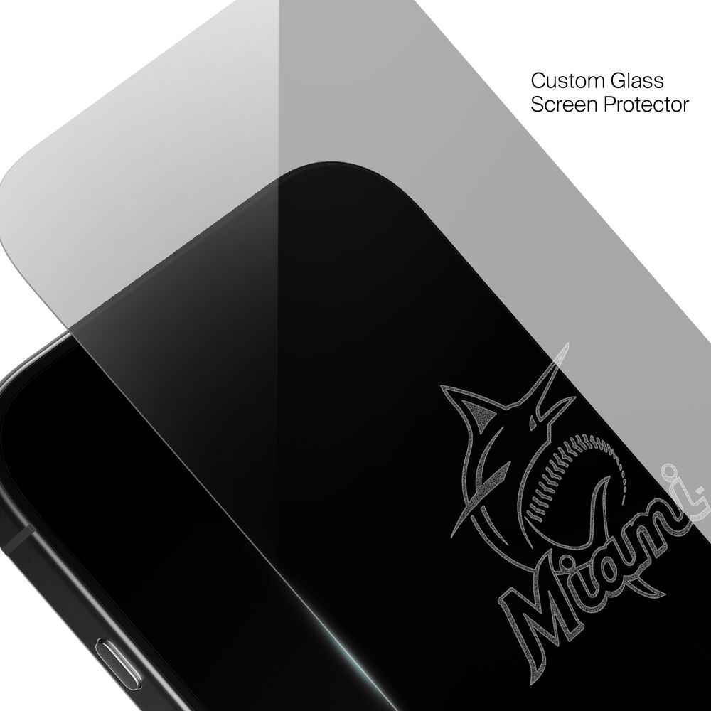 Miami Marlins Custom Glass Screen Protector, , hi-res