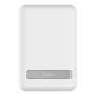 Magnetic Wireless Power Bank 5K + Stand, White, hi-res