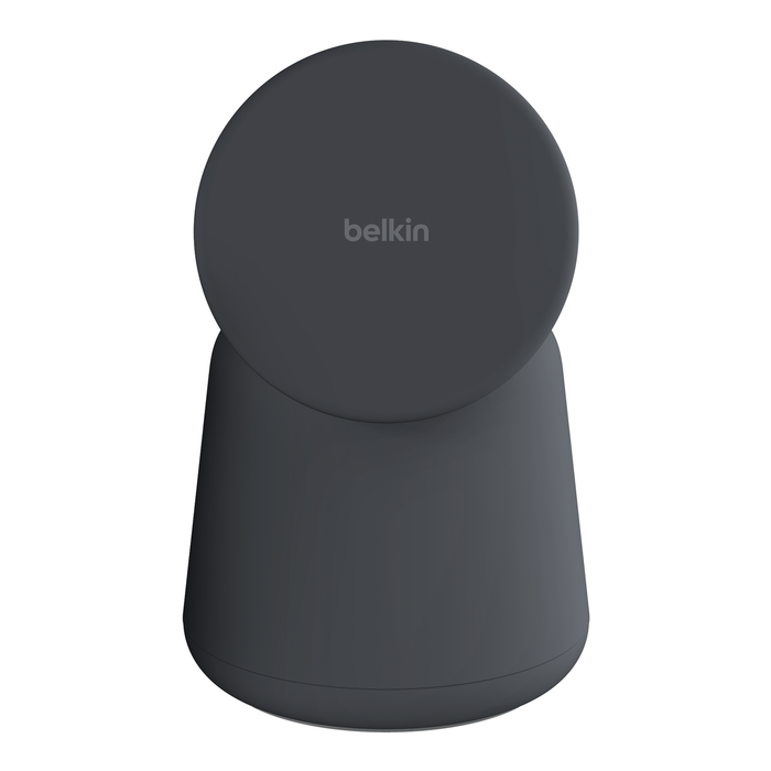 Belkin BoostCharge Pro 2-in-1 Wireless Charging Dock with MagSafe 15W, Charcoal
