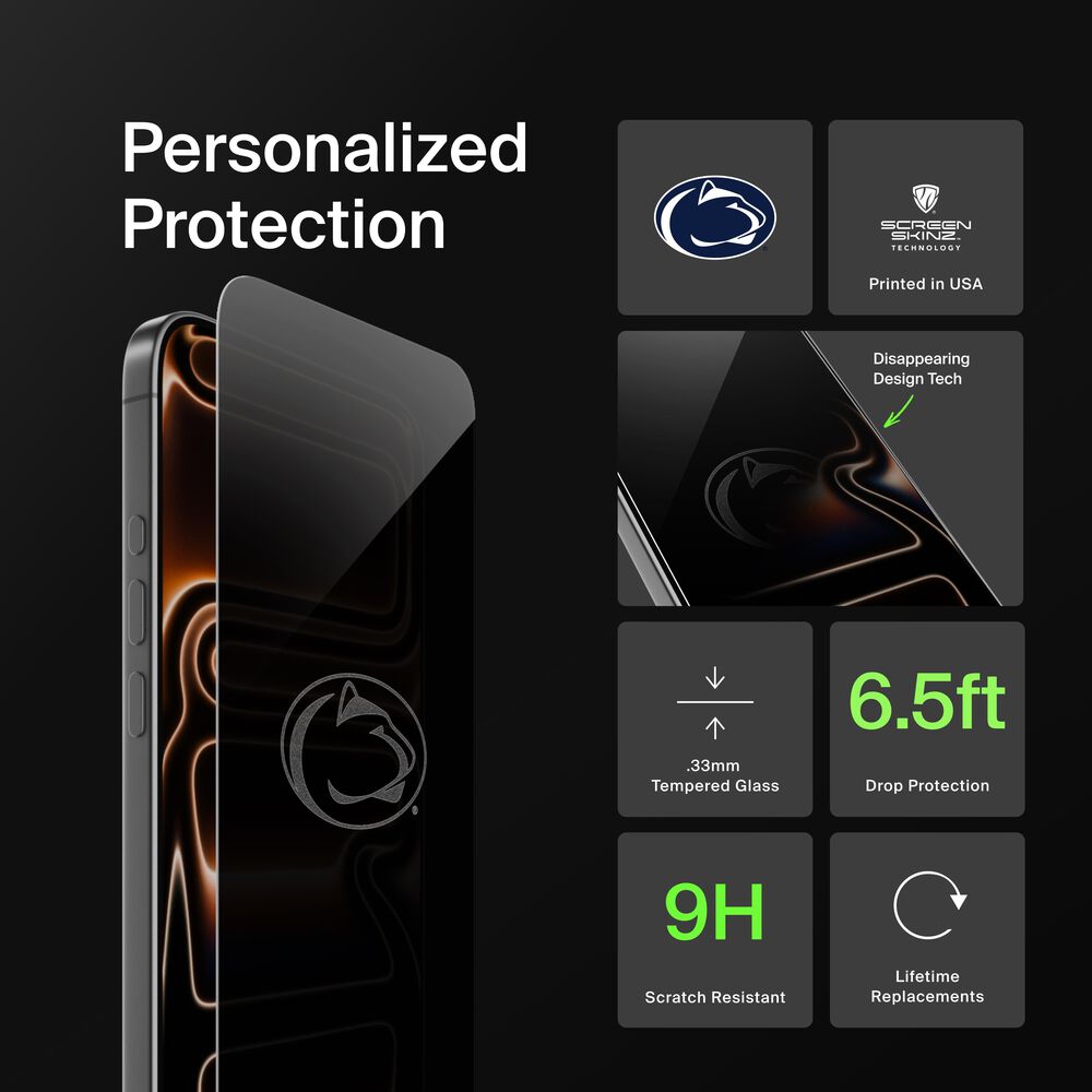Penn State Nittany Lions Custom Glass Screen Protector, , hi-res