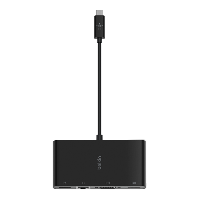 USB-C Multimedia Adapter, 4K HDMI, Gigabit Ethernet, VGA