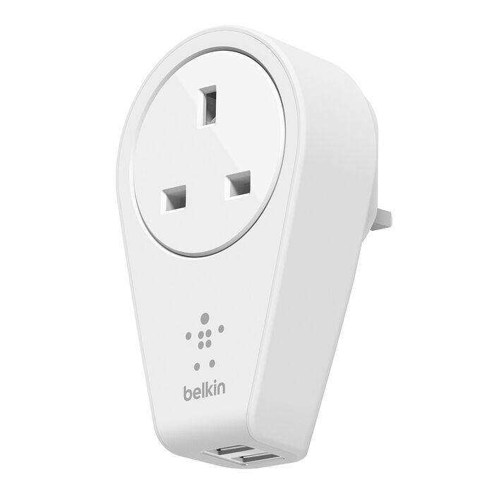 BOOST↑UP™ 2-Port Swivel Charger + Outlet, White, hi-res