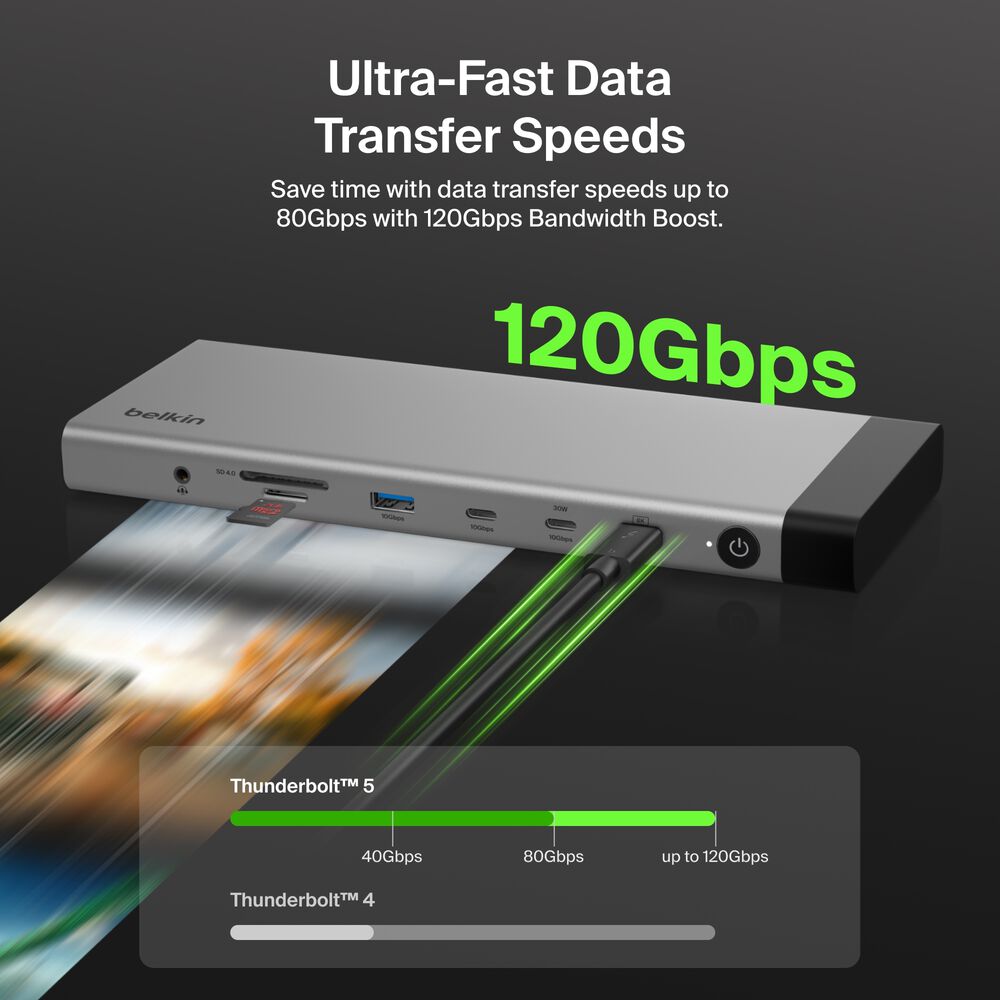 Thunderbolt 5 Dock, Gray, hi-res