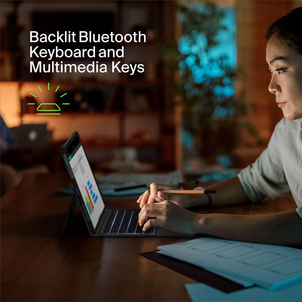 Everyday Keyboard Case with Cradle for iPad Air 10.9" and iPad Pro 11", Black, hi-res