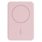 Magnetic Wireless Power Bank 5K + Stand, Blush Pink, hi-res