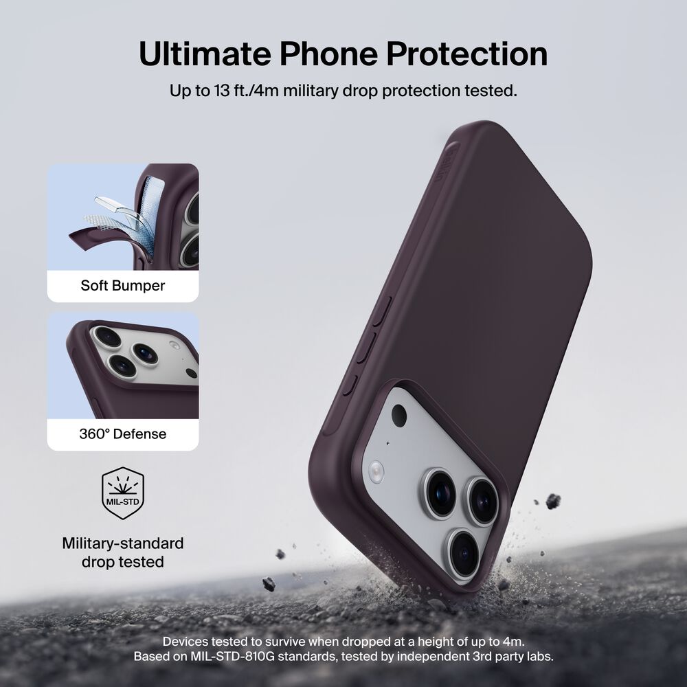 Protect Series Case for iPhone 18 Pro / iPhone 17 Pro, Burgundy, hi-res