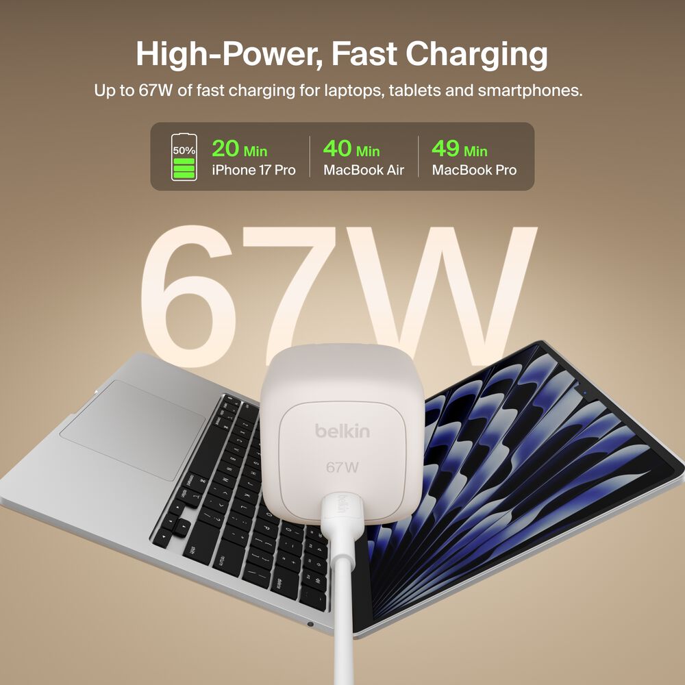 GaN Wall Charger 67W, , hi-res