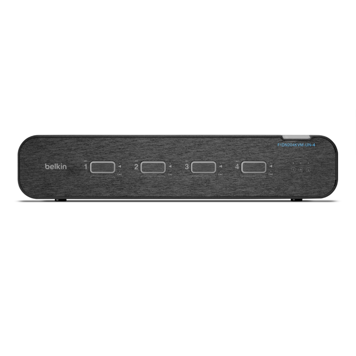 Universal 2nd Gen Secure KVM Switch, 4-Port Dual Head w/ CAC, Black, hi-res