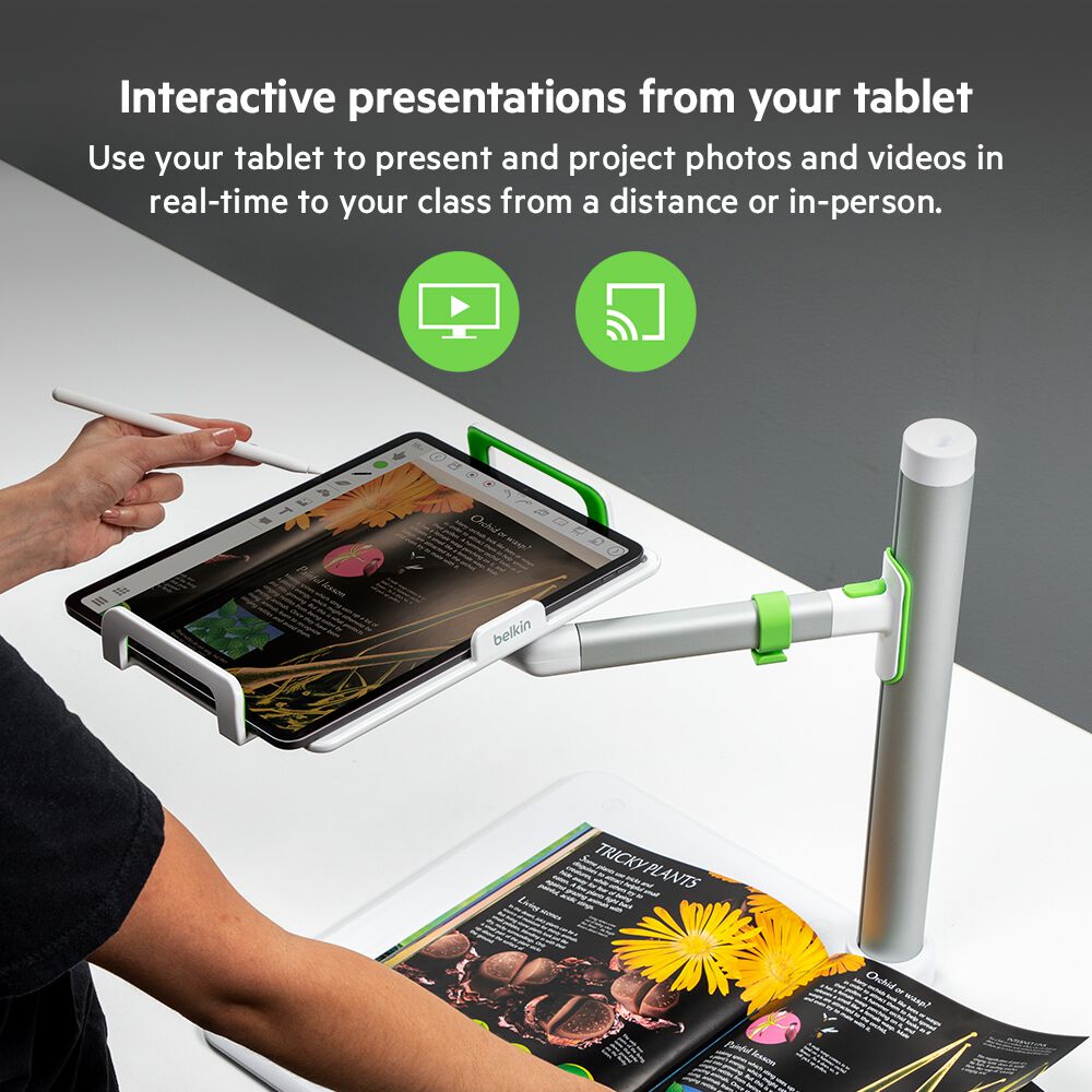 Tablet Stage, White/Silver, hi-res