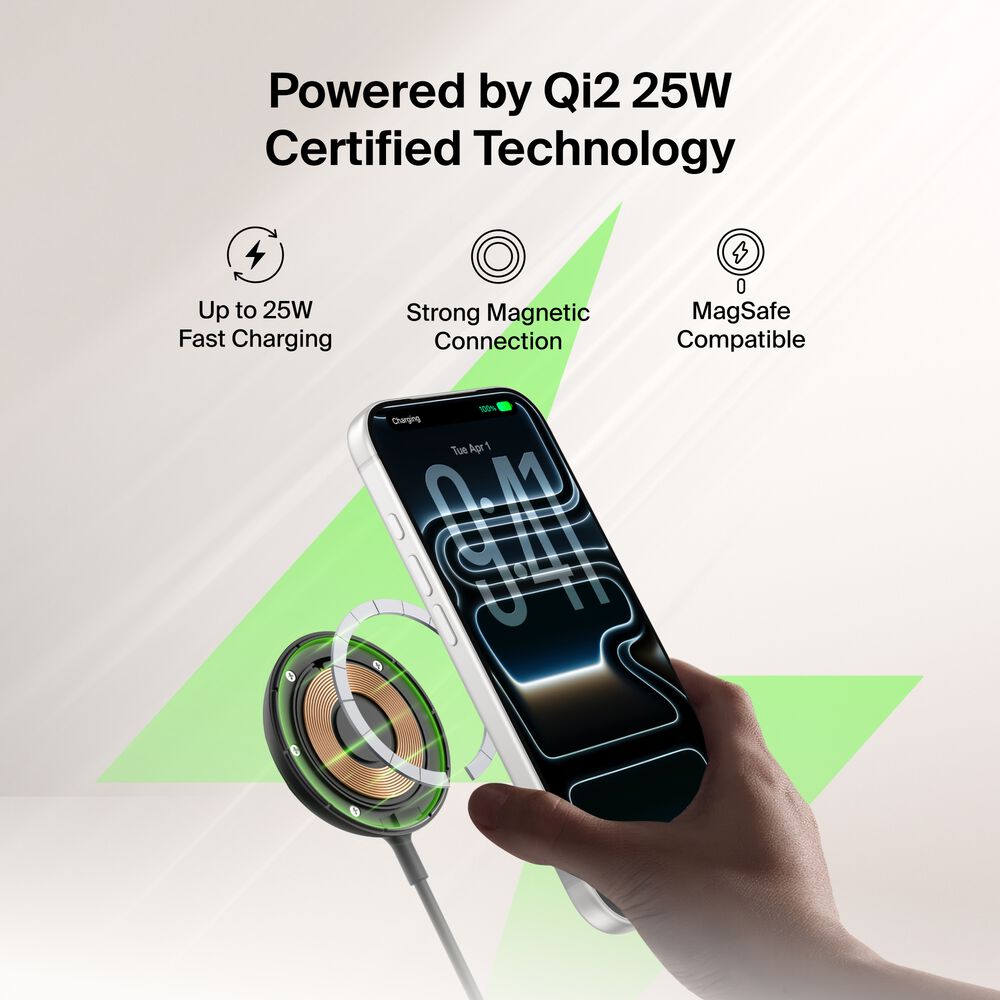 Magnetic Charger with Qi2 25W, , hi-res