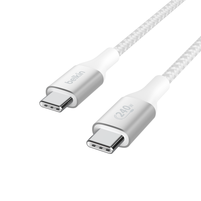 USB-C®/USB-C-kabel (240 W), Wit, hi-res