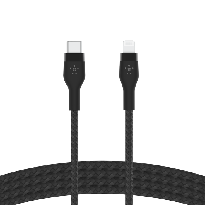 USB-C&reg;-kabel met Lightning-connector, Zwart, hi-res