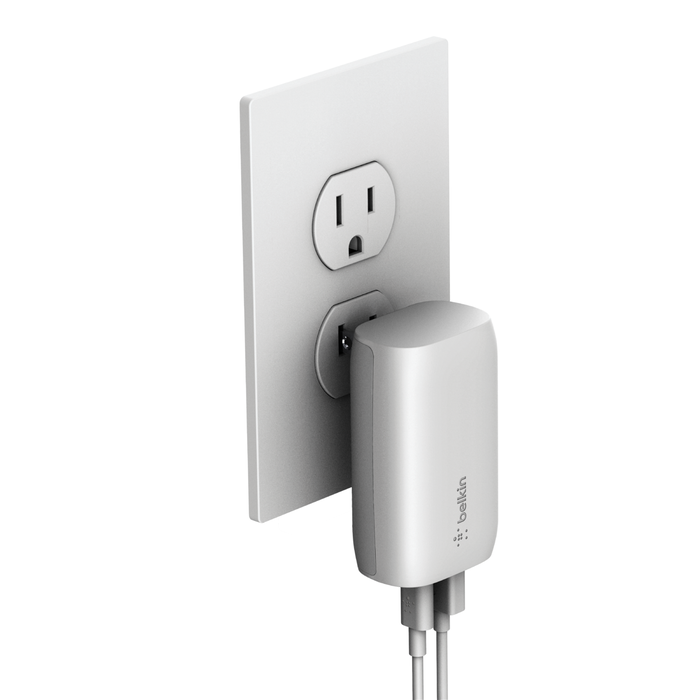 USB-C PD + USB-A Wall Charger 32W, White, hi-res