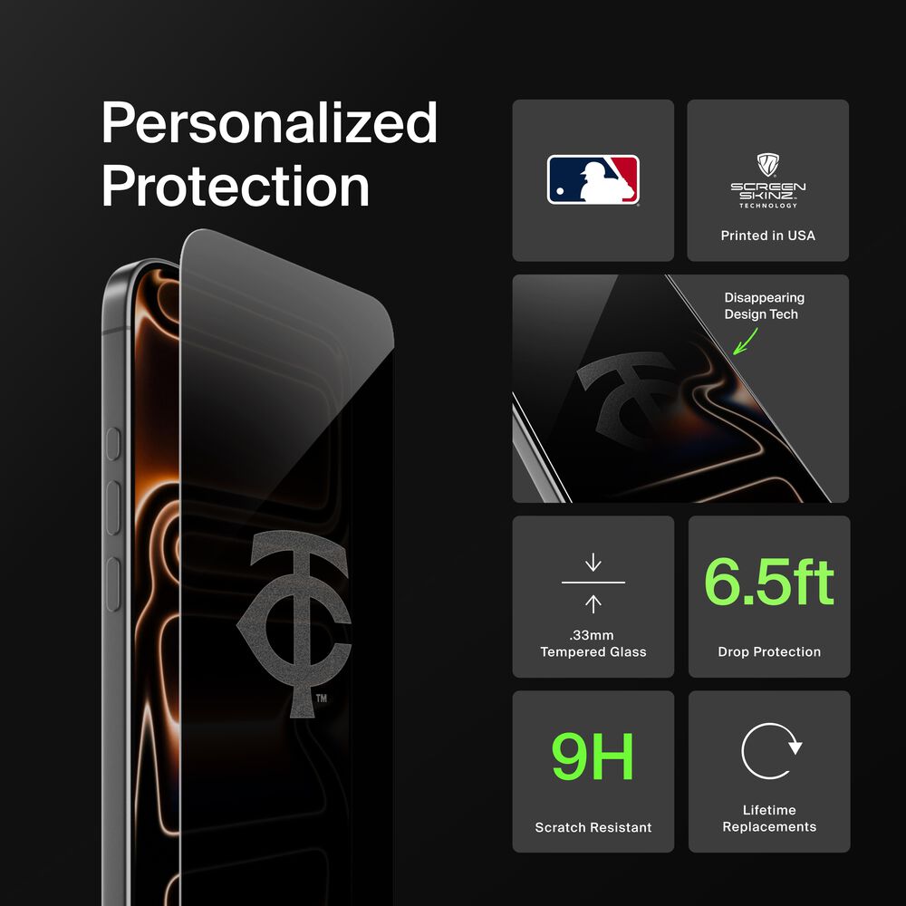 Minnesota Twins Custom Glass Screen Protector, , hi-res