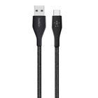 Plus USB-C to USB-A Cable with Strap, Black, hi-res