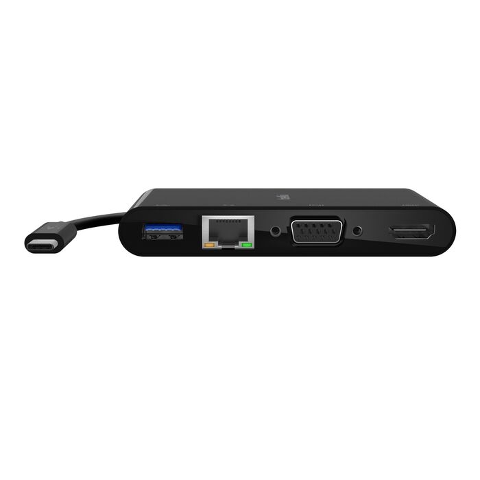 USB-C 4-in-1 Core Hub, Black, hi-res