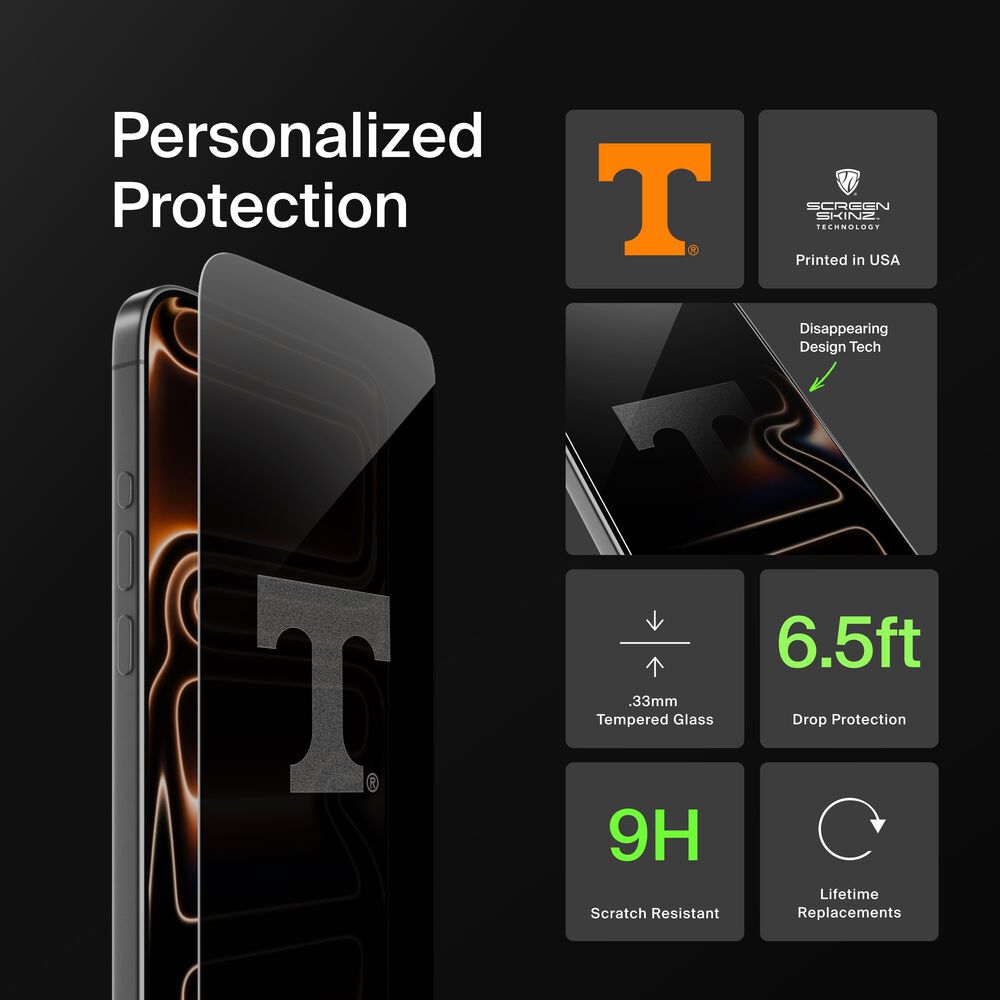 Tennessee Volunteers Custom Glass Screen Protector, , hi-res