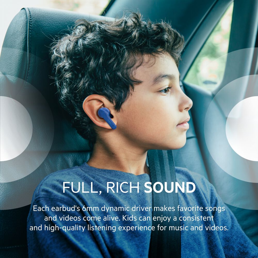 Wireless Earbuds for Kids, Blue, hi-res