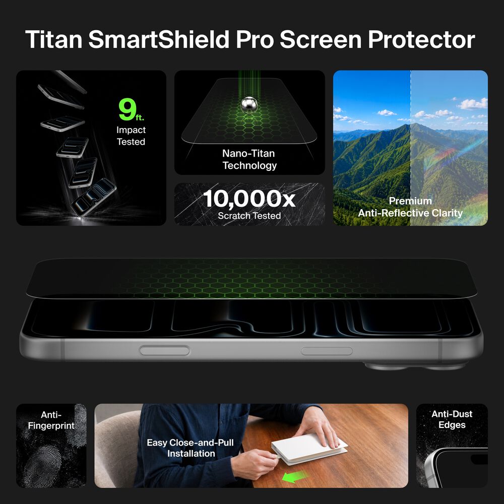 Anti-Reflective Screen Protector for iPhone 18 Pro / iPhone 17 Pro, , hi-res