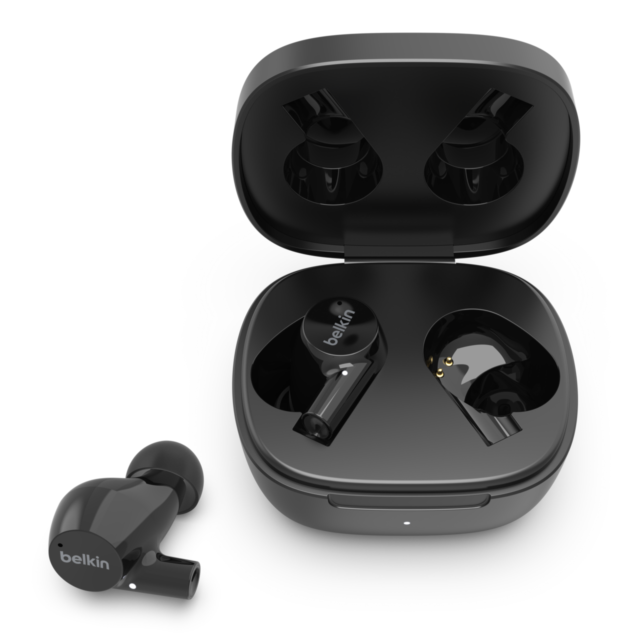 Belkin Auricolari Wireless 4 Microfoni Integrati Ricarica Qi Belkin SOUNDFORM Rise Nero 