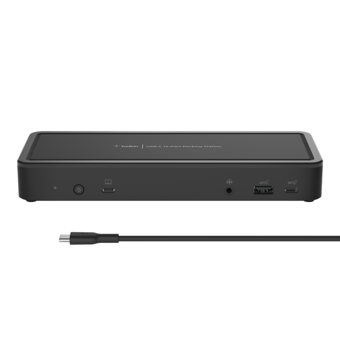 14-poorts USB-C-dockingstation (65 W, Chromebook-gecertificeerd), Zwart, hi-res