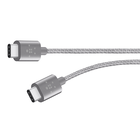 MIXIT↑™ Metallic USB-C™ to USB-C Charge Cable (USB Type-C™), Gray, hi-res