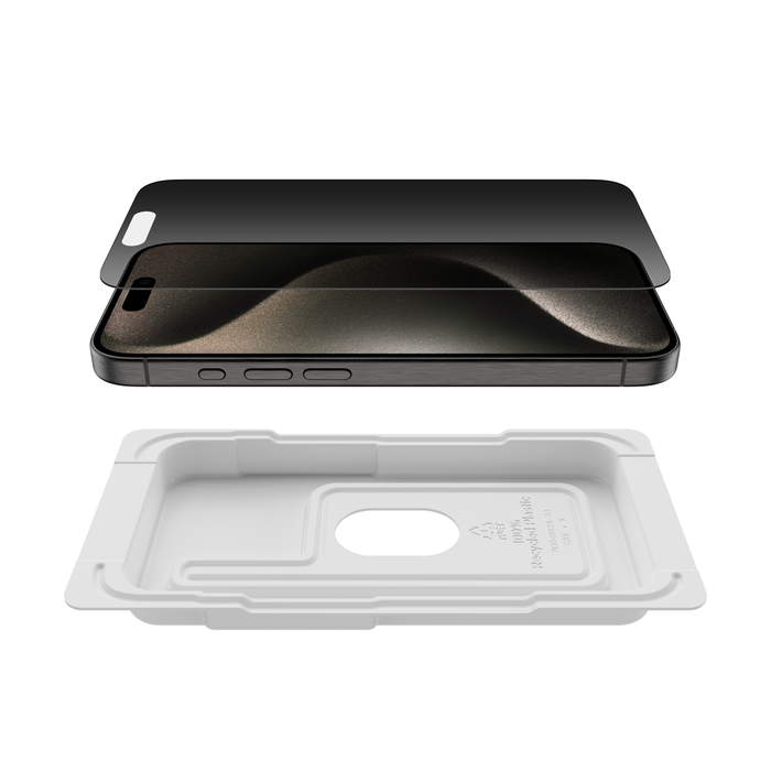 invisiglass privacy treated screen protector for iphone 16 pro max