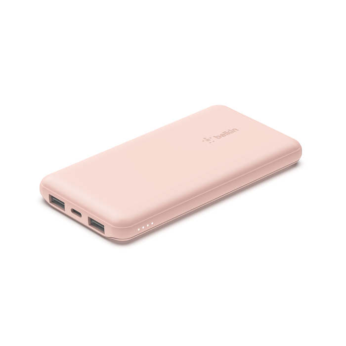 モバイル充電器 10K + USB-A - USB-C 充電ケーブル, Rose Gold, hi-res