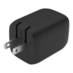 Dual USB-C GaN Wall Charger with PPS 65W, Black, hi-res