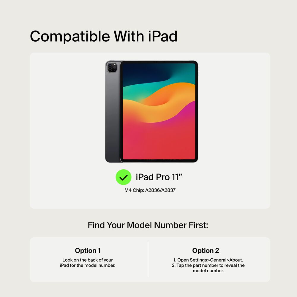 Pro Keyboard Case with Magnetic Stand for iPad Pro 11" (M4), Black, hi-res