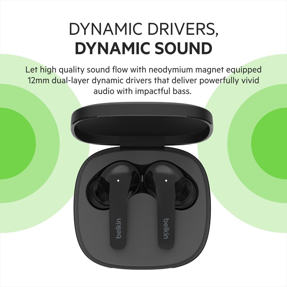 Noise Cancelling Earbuds, Black, hi-res
