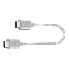MIXIT↑™ 메탈릭 USB-C™ to USB-C 충전 케이블 (USB Type C™), Silver, hi-res