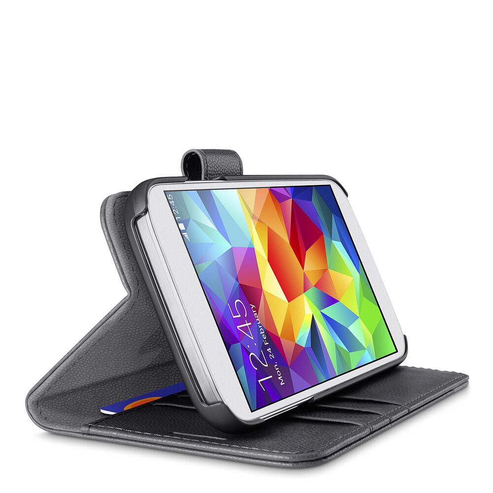 2-In-1 Wallet Folio Galaxy S5 Case, Blacktop/Charcoal, hi-res