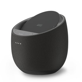 Hi-Fi Smart Speaker + Wireless Charger, Black, hi-res