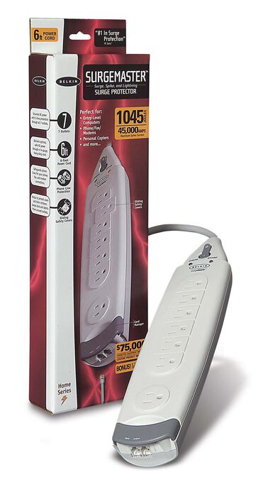 Belkin SurgeMaster Home Grade Surge Protector 6 Outlets 4 Foot Cord 709  Joules - Office Depot