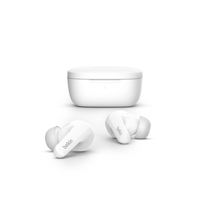Noise Cancelling Earbuds, White, hi-res