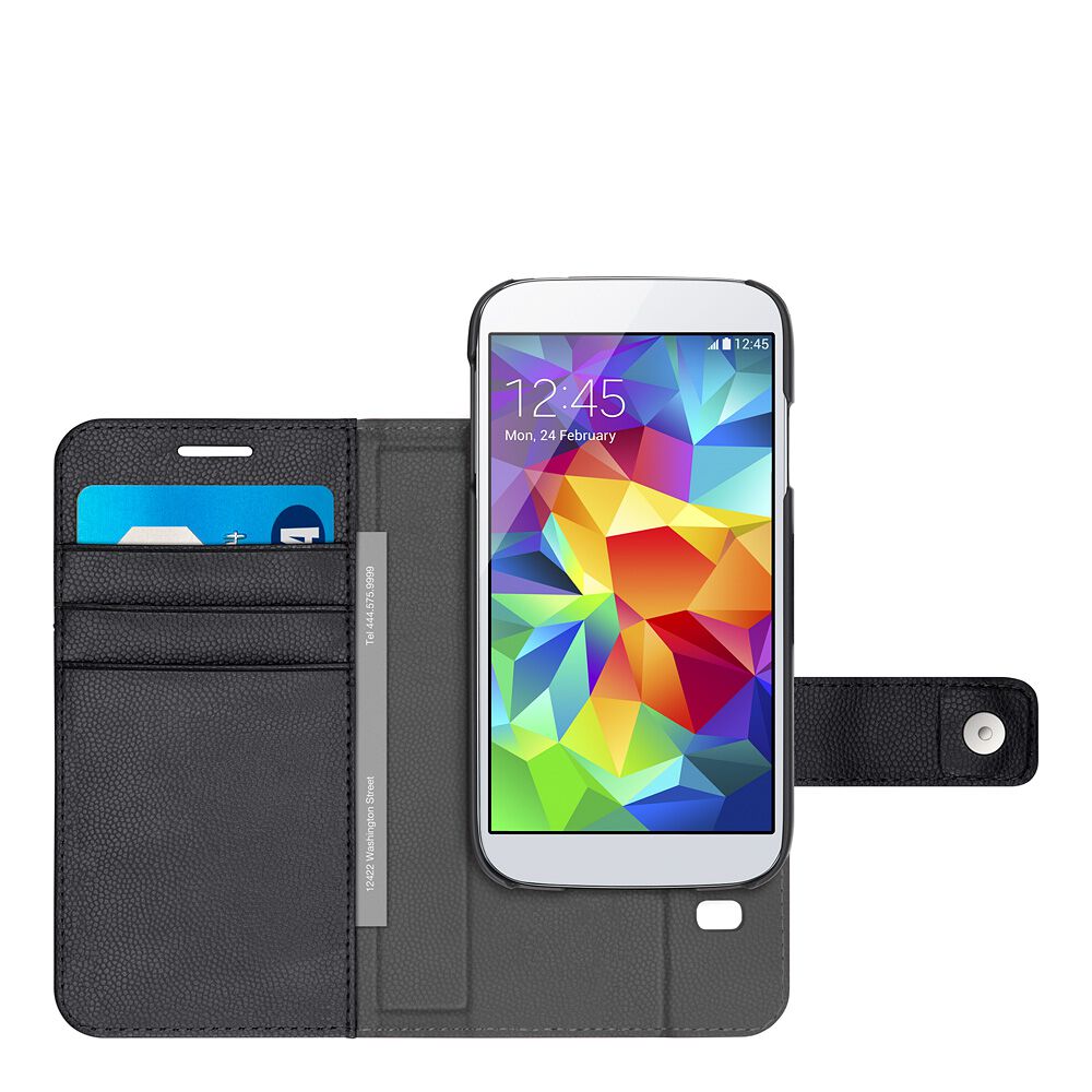 2-In-1 Wallet Folio Galaxy S5 Case, Blacktop/Charcoal, hi-res