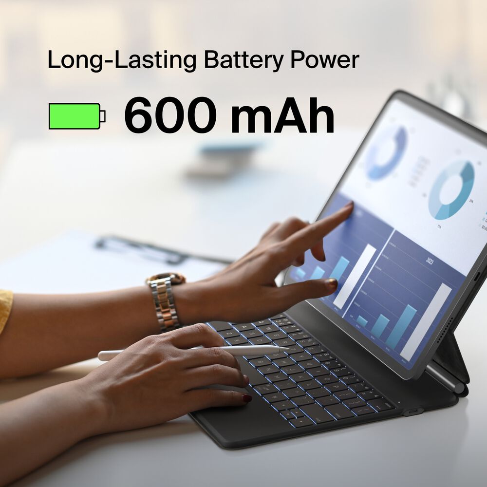 Pro Keyboard Case with Magnetic Stand for iPad Air 13" and iPad Pro 12.9", Black, hi-res