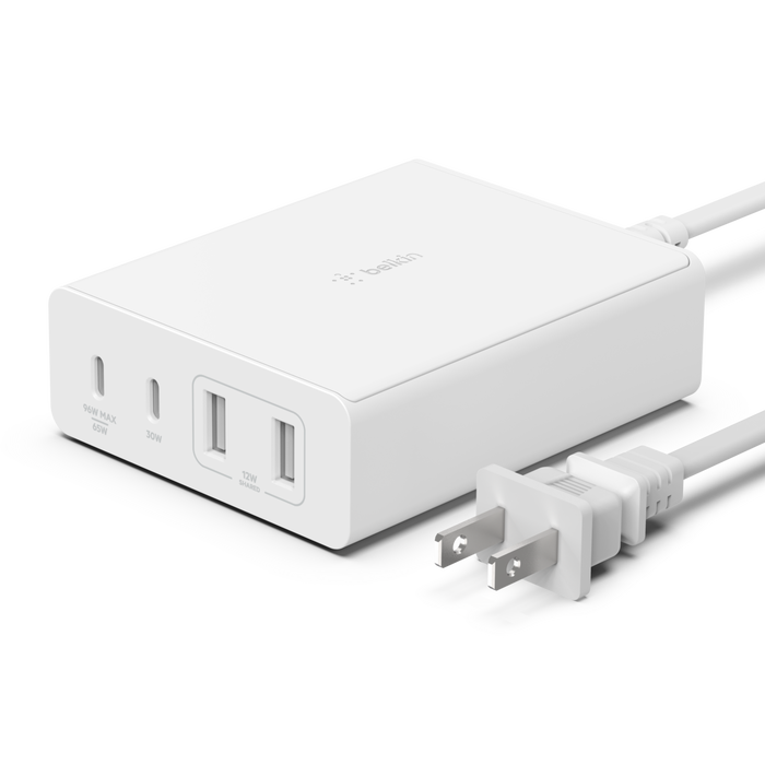 4-Port GaN Charger 108W, White, hi-res