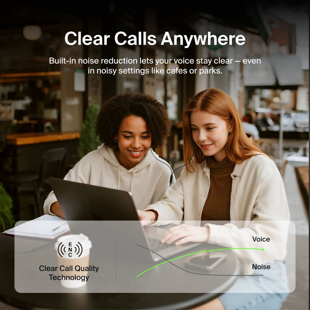 ANC Wired Earbuds (USB-C), Black, hi-res