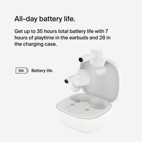 Noise Cancelling Earbuds, White, hi-res