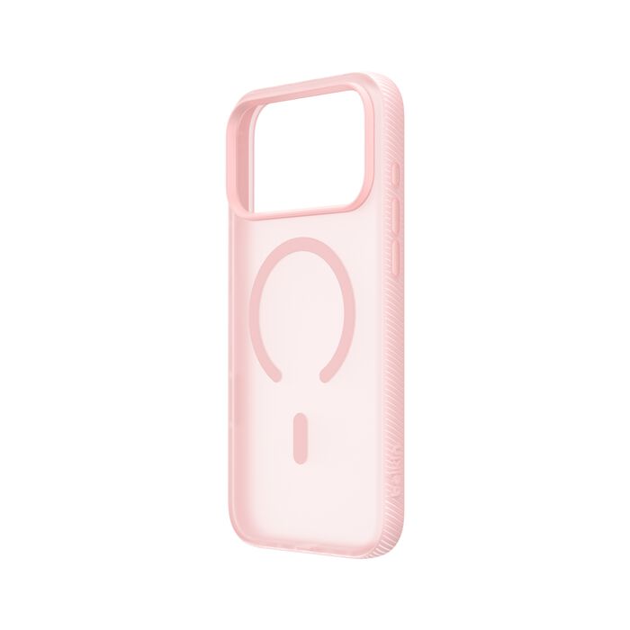 Belkin SheerForce Grip MagSafe Compatible iPhone 17 Pro Max Telefoonhoesje - Dun, krasbestendig, Antislip door Geribbelde Zijkanten, Magnetisch, Transparant, Schokbestendig iPhone Hoesje - Blauw Belkin SheerForce Grip MagSafe Compatible iPhone 17 Pro Max Telefoonhoesje - Dun, krasbestendig, Antislip door Geribbelde Zijkanten, Magnetisch, Transparant, Schokbestendig iPhone Hoesje - Blauw